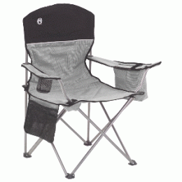 Coleman Cooler Quad Chair - Grey &amp; Black