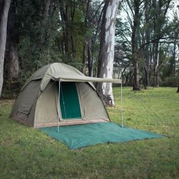 Alpha Kilo 4000 Canvas 6 Person Bow Tent&#44; Camping Tent