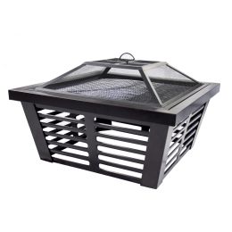 34 in. Hudson Steel Fire Pit with Cooking Grid