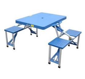 OnlineGymShop CB15414 Outdoor Portable Picnic Table with Seats