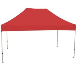 King Canopy ATHALW15RD 10 x 15 ft. Athena White Frame Instant Pop Up Tent with Red Cover
