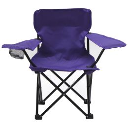 Beach Baby Kids Folding Camp Chair with Matching Tote Bag - Purple
