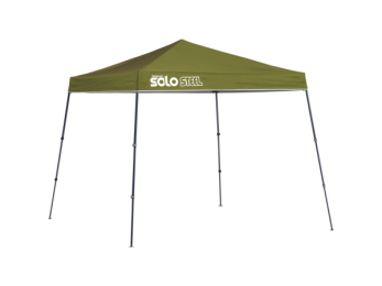 Quik Shade 167545DS SOLO50 9 x 9 ft. Slant Leg Canopy&#44; Olive Cover - Gray Frame