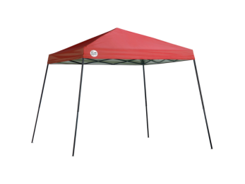 Quik Shade 157587DS ST64 10 x 10 ft. Slant Leg Canopy&#44; Red Cover - Black Frame