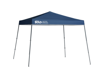 Quik Shade  SOLO 72 11 x 11 ft. Slant Leg Canopy&#44; Midnight Blue Cover - Gray Frame
