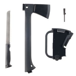 Wakeman 75-CMP1004 Multi-Function Camping Axe with Saw & Firestarter