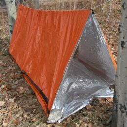 tunnThermaSave Reflective Tube Tent&#44; Cold Weather Shelter Tent&#44; Pack of 2