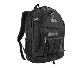 Everest 3045SH-BK 17 in. Two-tone Backpack with Mesh Pockets