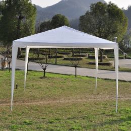 Outdoor 10 x 10 ft. Heavy Duty Gazebo Canopy Tent&#44; White