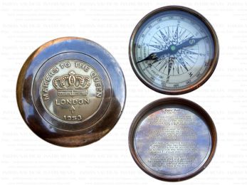 Makers to the Queen Compass with leather case