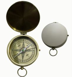 Old Modern Handicrafts ND007 Lid compass in wooden box