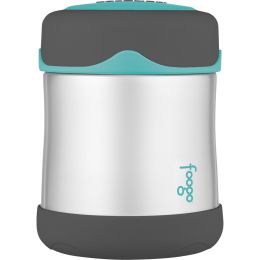 Thermos FoogoÂ® Stainless Steel, Vacuum Insulated Food Jar - Teal/Smoke - 10 oz.