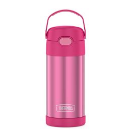 Thermos FUNtainerÂ® Stainless Steel Insulated Straw Bottle - 12oz - Pink