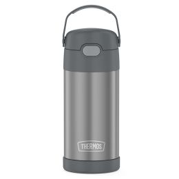 Thermos FUNtainerÂ® Stainless Steel Insulated Straw Bottle - 12oz - Grey