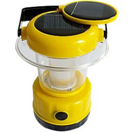 Solar Powered White Bright 9 LEDs Emergency and Camping Lantern