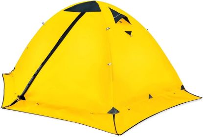 2-Person 4-Season Ultralight Backpacking Tent (Color: Yellow)