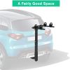 Bosonshop Bike Rack for Car Rack 2-1 Bike Hitch Mount Bicycle Rack for SUV with 2-Inch Receiver, Rubber Lock & Sleek Pad